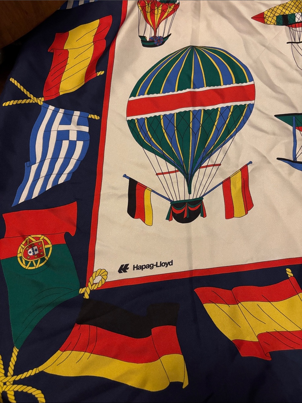Vintage Hapag-Lloyd silk twill scarf - Windsor Aviation Scarf